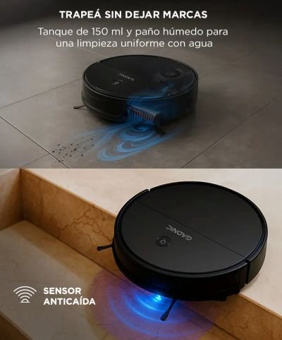 Sistema de trapeado del Gadnic Clean Duo Z700: mopa de arrastre (húmedo o seco)