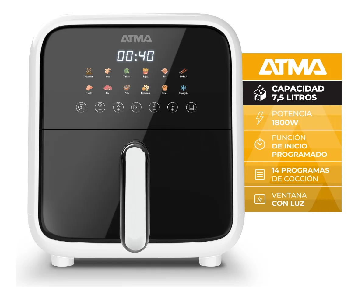 Freidora de aire Atma 7.5 litros